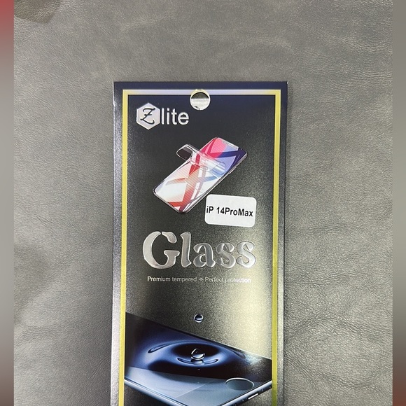 Beautiful iPhone 14 Pro Max Case Gold Accent + Glass Screen Protector,Ship Fast - Picture 2 of 2